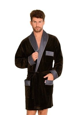 772 Bonjour Herren-Forex-Bademantel - braun