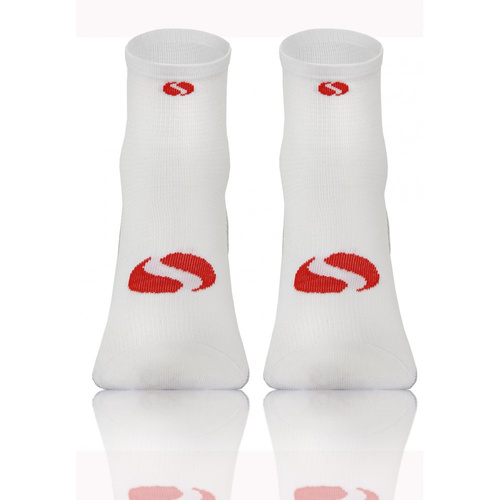 SKB01 Sportsocken Universelle Sportsocken Sesto Senso weiß-rot