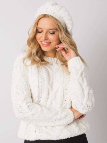 AT-CZ-DM-39055 Baskenmütze für Damen in Ecru, Paris