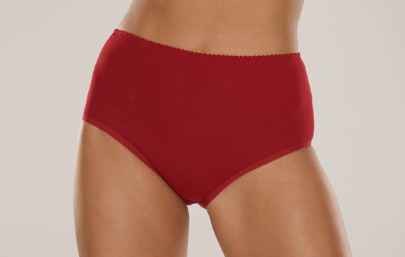 018 Sara Hochgeschlossener Slip De lafense - burgunderrot