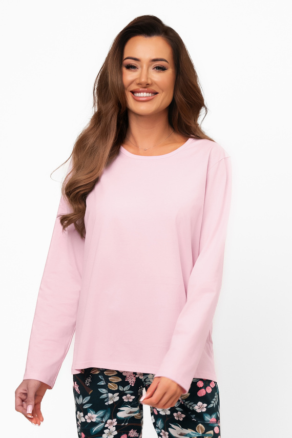 Damen Baumwollpyjama Marisal - lange Ärmel, lange Hosen Italian Fashion  