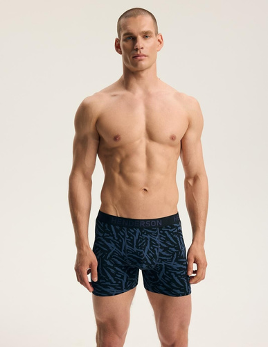 Henderson 45486 Fawn Herren Boxershorts 2er-Pack Baumwolle mit breitem Logo-Bund