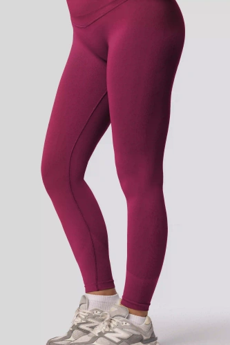 Push-up Leggings Spaio PRO High Waist blickdicht formend red wine
