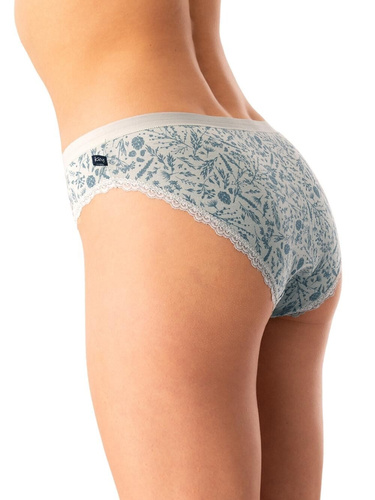 Damen-Slips LPR 830 Key, mintgrün – Baumwolle, 2er-Pack im Karton, bequem und klassisch