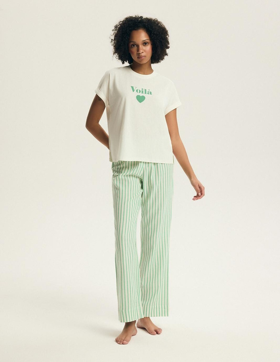 Damenpyjama Henderson Darlan 43707 – Baumwolle, lange Hose, Druck