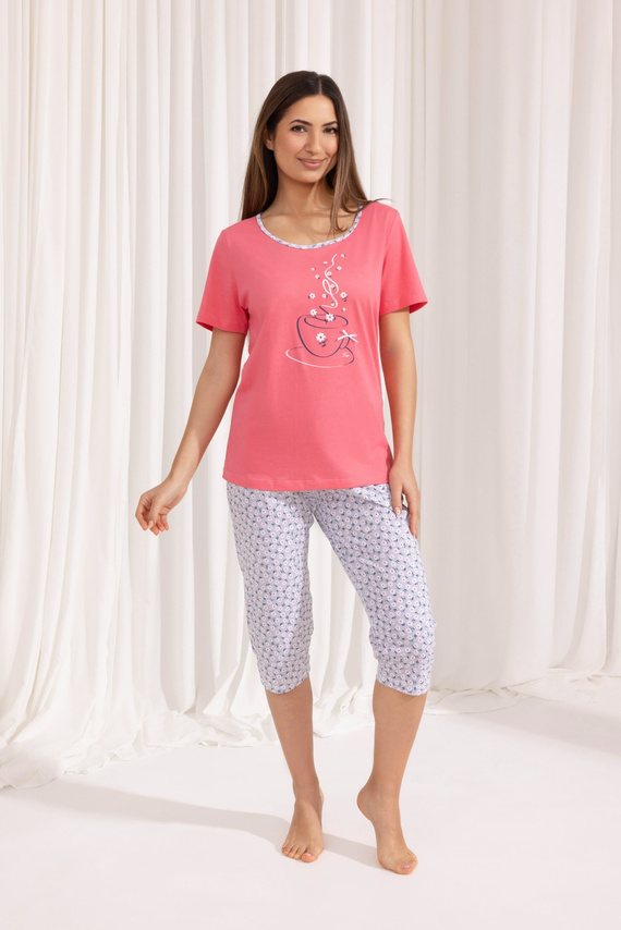 685 Regina Damenpyjama – Koralle