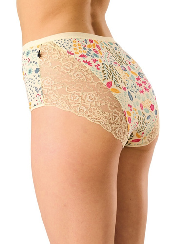 Damen Slip LPF 570 Maxi aus Baumwolle mit Spitze – 2er-Pack