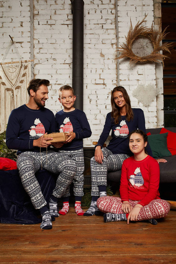 Arktyka Herren Schlafanzug Italian Fashion - navy blau