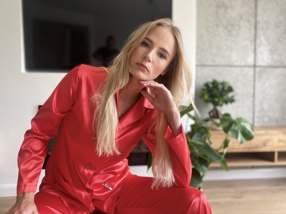 934 Classic Forex Damen Schlafanzug - rot