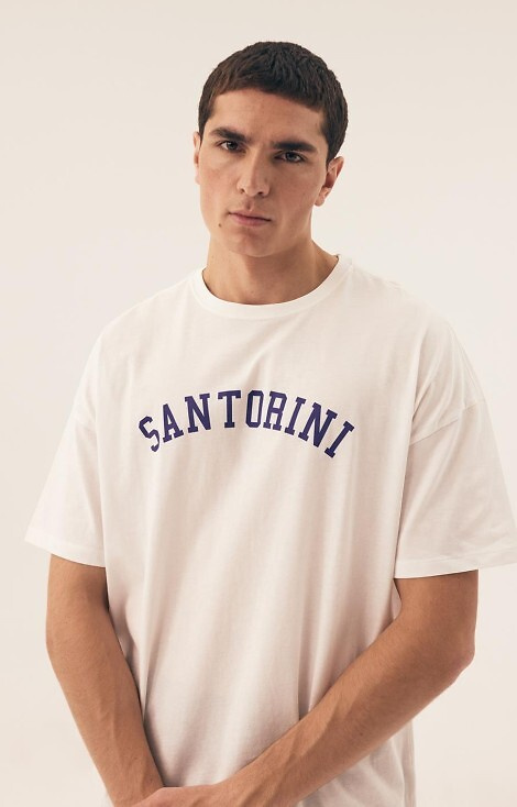 43173 Santorini Herren-Pyjama Core Henderson – weiß