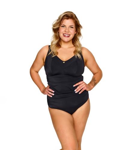 Damen Badeanzug Lupoline Zenith schwarz soft ohne Bügel formend