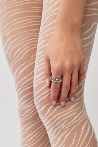 Strumpfhose Gabriella Savana 20 den Zebra dünn modisch elegant