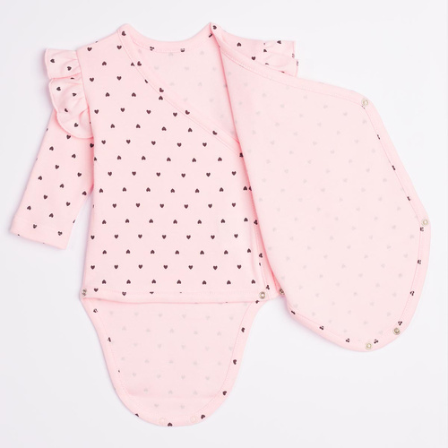 Body zum Wickeln Nicol Tosia 225096 100% Baumwolle Rosa Langarm