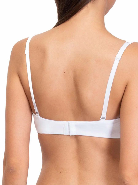 1580 Fantastischer Push-up-BH - Bandeau, Mikrofaser Sielei, weiß