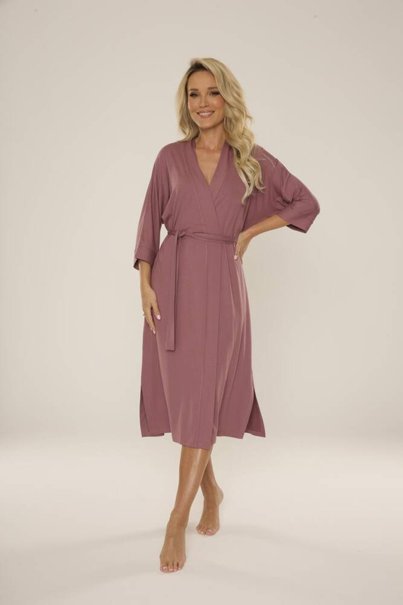 942 Visa Langer Bademantel De Lafense - berry