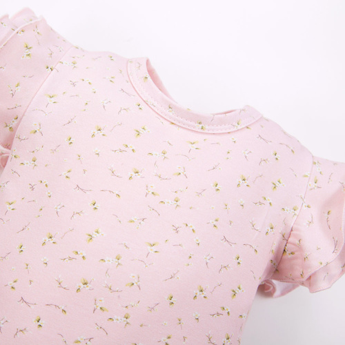 Meadow Bodysuit mit kurzen Ärmeln Eevi - rosa