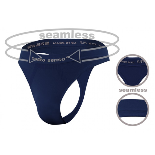 CL13 Sesto Senso nahtloser Herren-Tanga, Marineblau