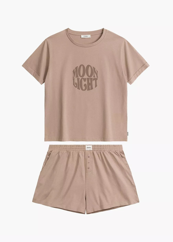 NLP-487 Atlantic Damen-Pyjama – Beige