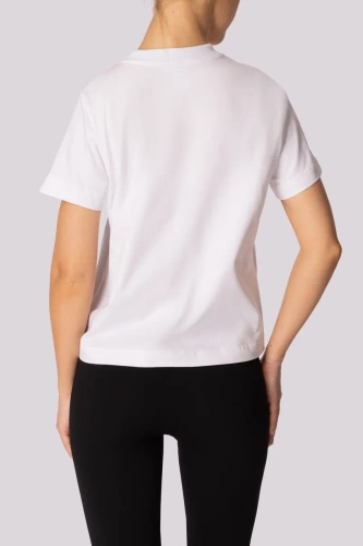 Boxy Base Damen T-Shirt Mona weiß