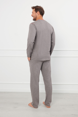 Ludwik Herren Schlafanzug mit langen Ärmeln, lange Hose Italian Fashion - ¶r.