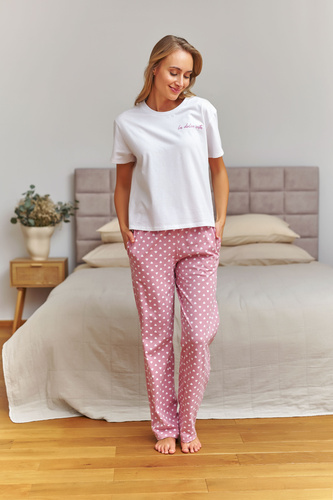 Damenpyjama Doctor Nap 7456 aus 100% Baumwolle – bequemer Schlafanzug