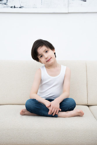 Tomi Weste für Jungen, breite Schulter Italienische Mode- weiß 