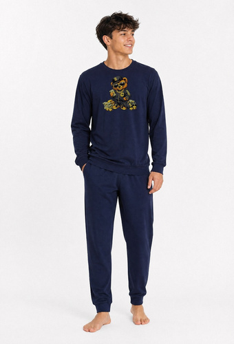 Cornette F&Y 998/60 Gangsta Jugend-Pyjama 100% Baumwolle Dunkelblau
