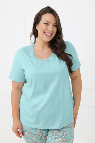Damen-Pyjama Misaki Italian Fashion aus Baumwolle mit 3/4-Hose