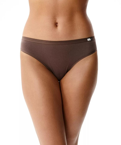 Atlantic 3CLP-002/Z26 Sport Damen Baumwoll-Slips 3er-Pack Klassisch Rosa-Hellbraun