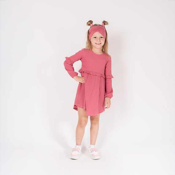 216064 Lala Nicol Stirnband – breites geripptes Stirnband mit Rüschen