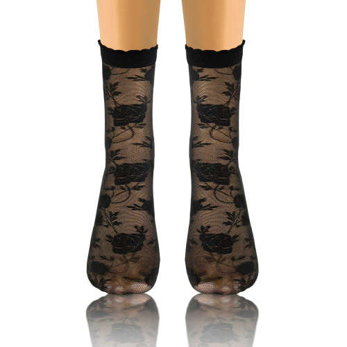 Sesto Senso Damensocken, Muster 010, Rosen