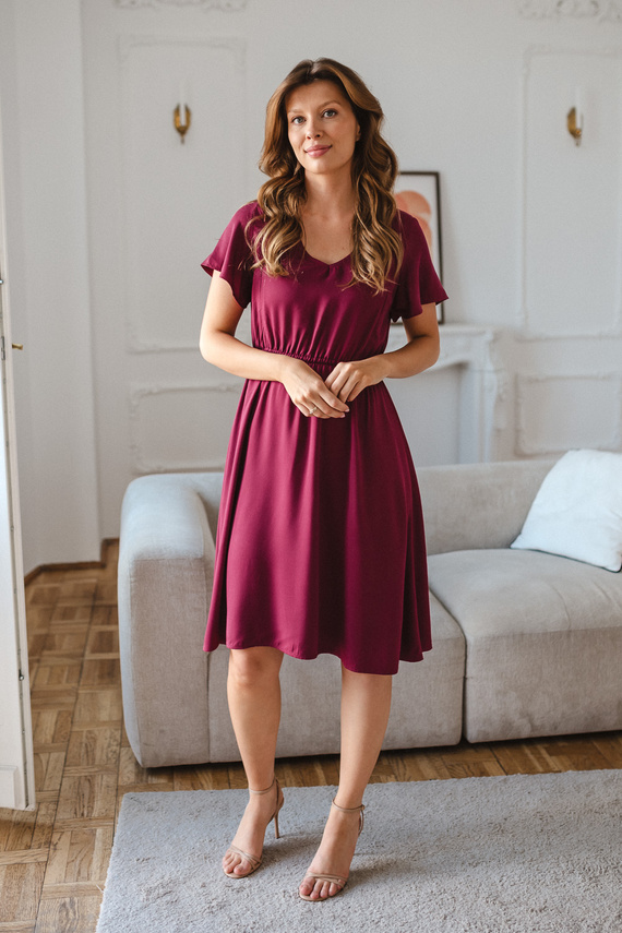 Milk & Love Lovely Dress Umstands- und Stillkleid in Beerenton