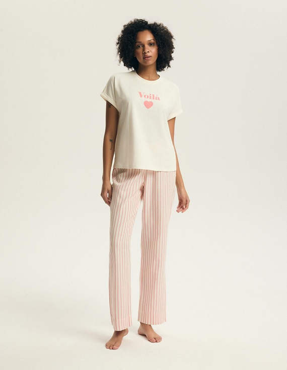 Damenpyjama Henderson Darlan 43707 – Baumwolle, lange Hose, Druck