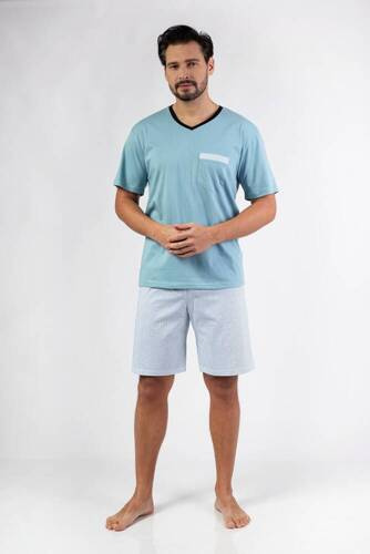 482 Regina Herrenpyjama – grün