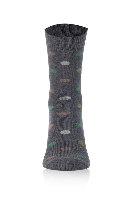 M21 Herren lange Socken Italienische Mode - c.melange/grün