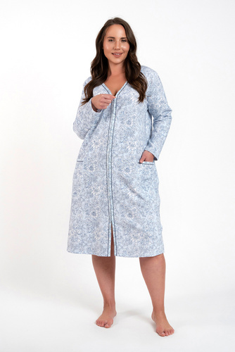 Gracjela Zippered Loungewear Italienische Mode - blauer Druck 