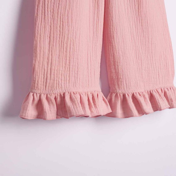 Mädchenhose Nicol 224331 Musselin 100% Baumwolle weit geschnitten, sommerlich - rosa