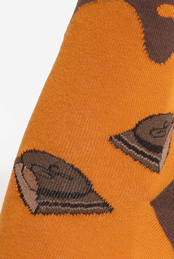 U04.WED Wedel wz.07 Socken – Unisex, Muster inspiriert von Schokolade, Carmel Choco
