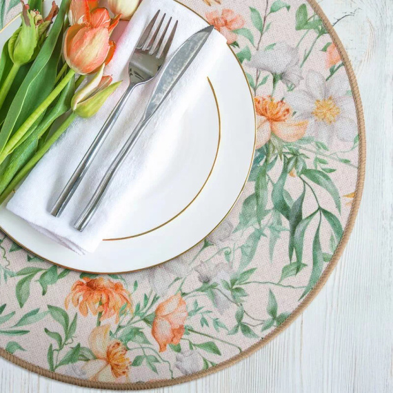 Eurofirany Tischset elegante Platzmatte unter Teller Glamour Stil Jane green