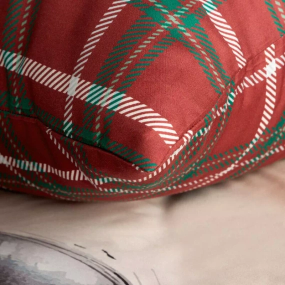 Weihnachtsbettwäsche Cuddle Eurofirany Mikrofaser braun mit Reißverschluss