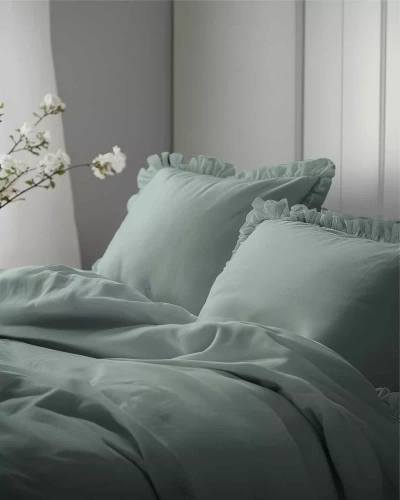 Pure 23 Einfarbige Baumwollbettwäsche Detexpol mint
