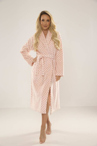 548 Melanie Long Forex Damen Bademantel - Lachs 