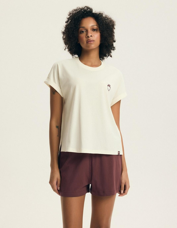 Damenpyjama Henderson Evika 44464 – Baumwolle, Fruchtstickerei, Shorts