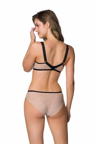 M-3900/11 Xanthe Push-up-BH Mattbeige-schwarz