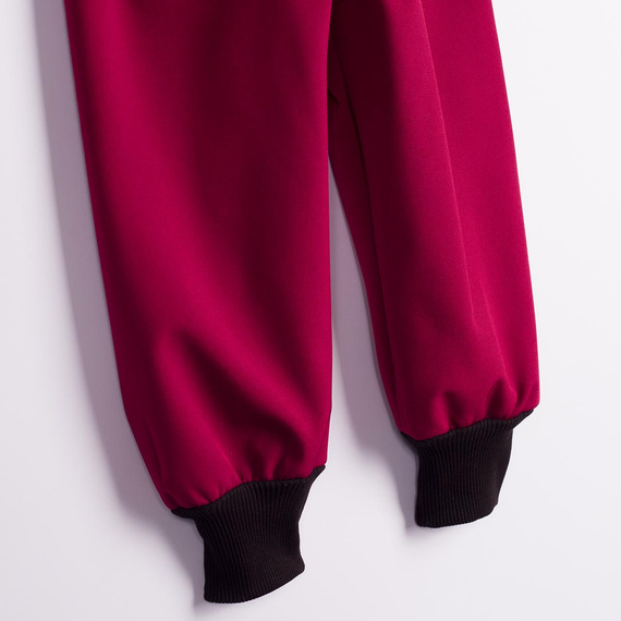 Nicol Hose 229051 Softshell Kinder mit Fleece, hoher Bund, Bündchen - bordeaux