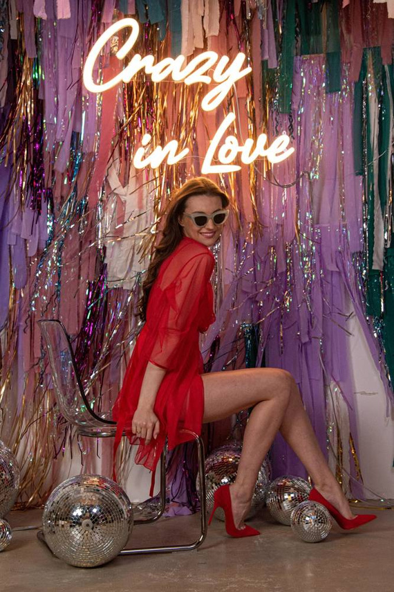 674 Florence Forex Morgenmantel für Frauen - rot