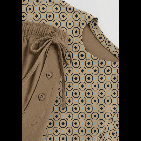 Sesto Senso 2723/02 Latte Herren Baumwoll-Pyjama Kurz 100% Baumwolle