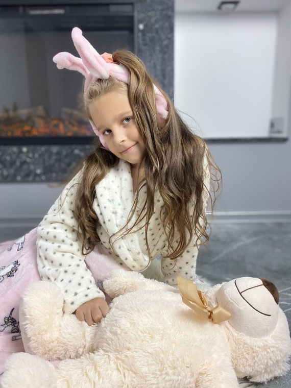 367 Melanie Forex Kinder Bademantel - ecru