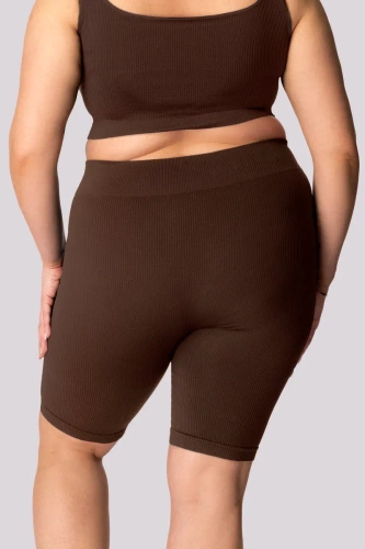 Gerippte Bikershorts für Damen von Mona Caffe