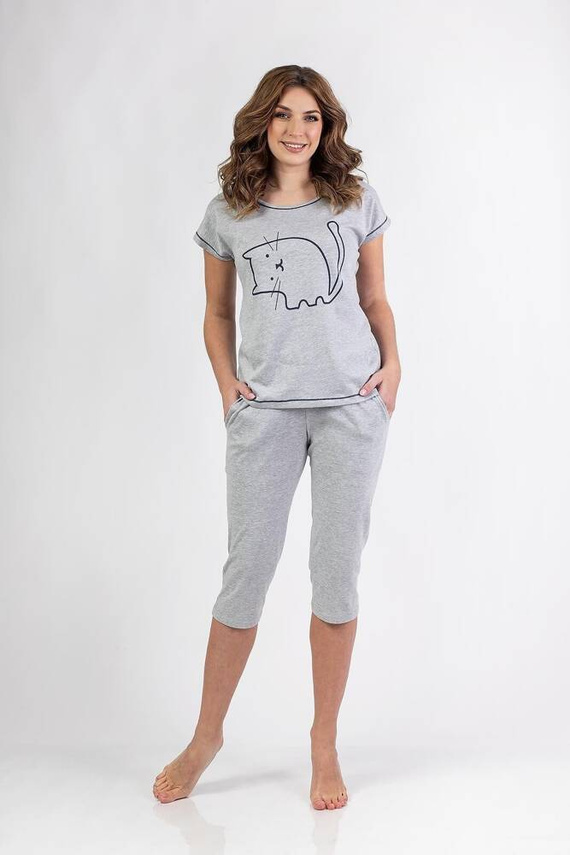 686 Regina Damenpyjama – Grau